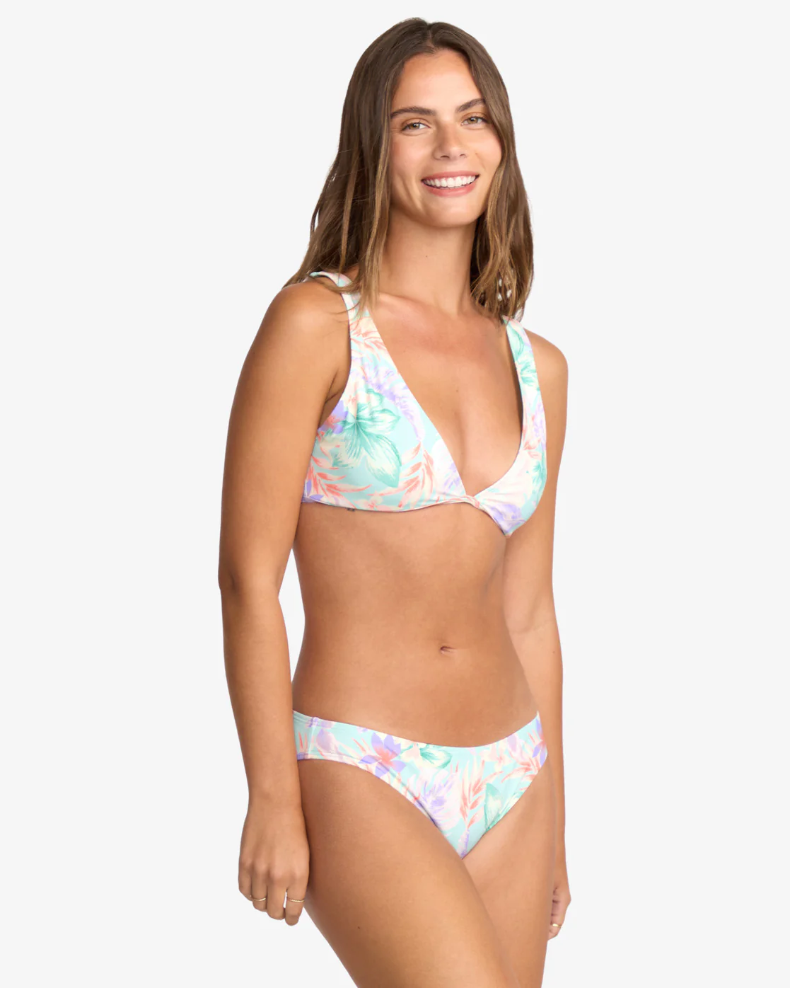 Billabong Women's Wave Haze Medium Coverage Bikini Top Coastal Blue 24O171501-CBL - Image 3