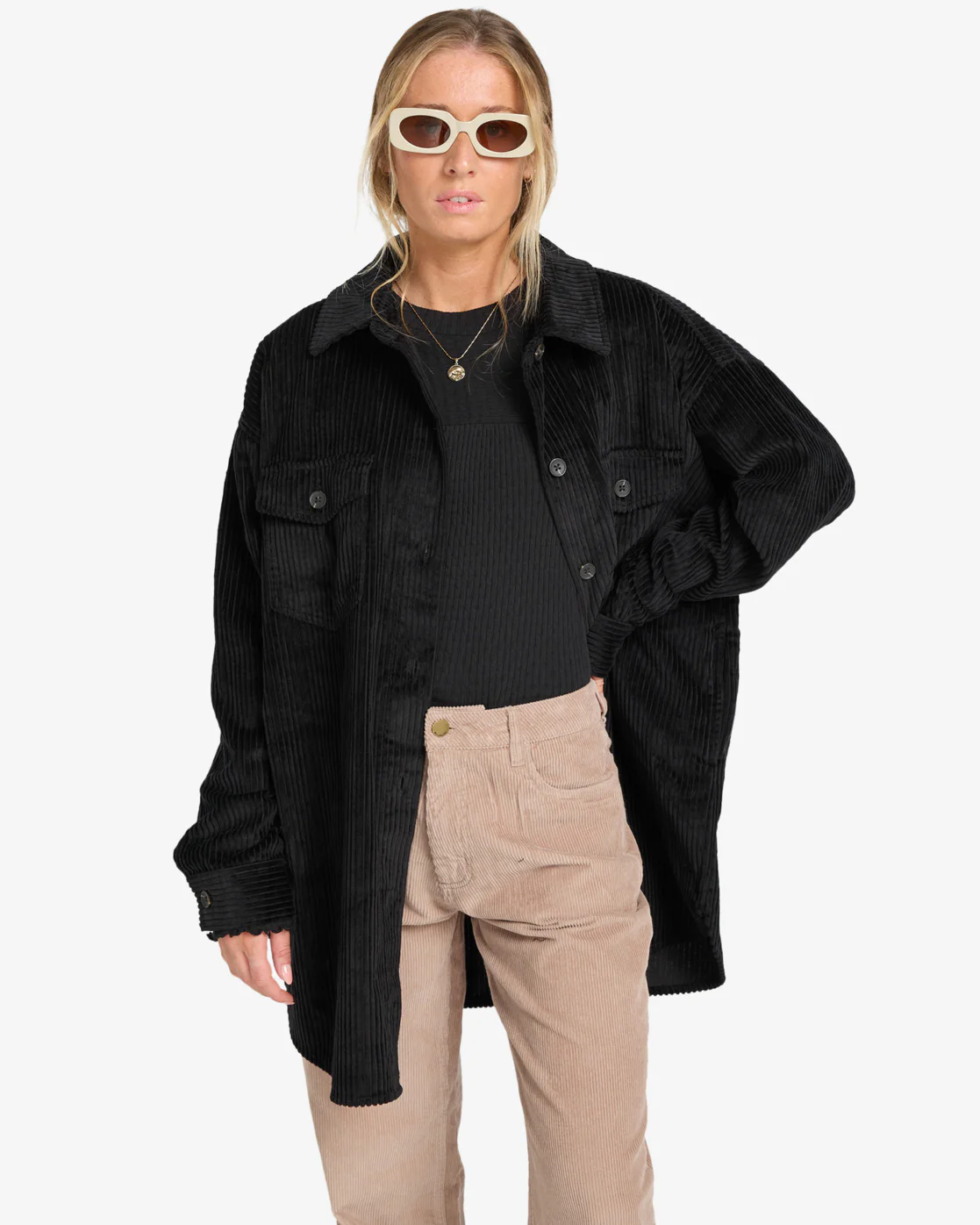 Billabong Women's Winter Ocean Shirt Dress Black Pebble EBJWD00149-BPB - Image 3