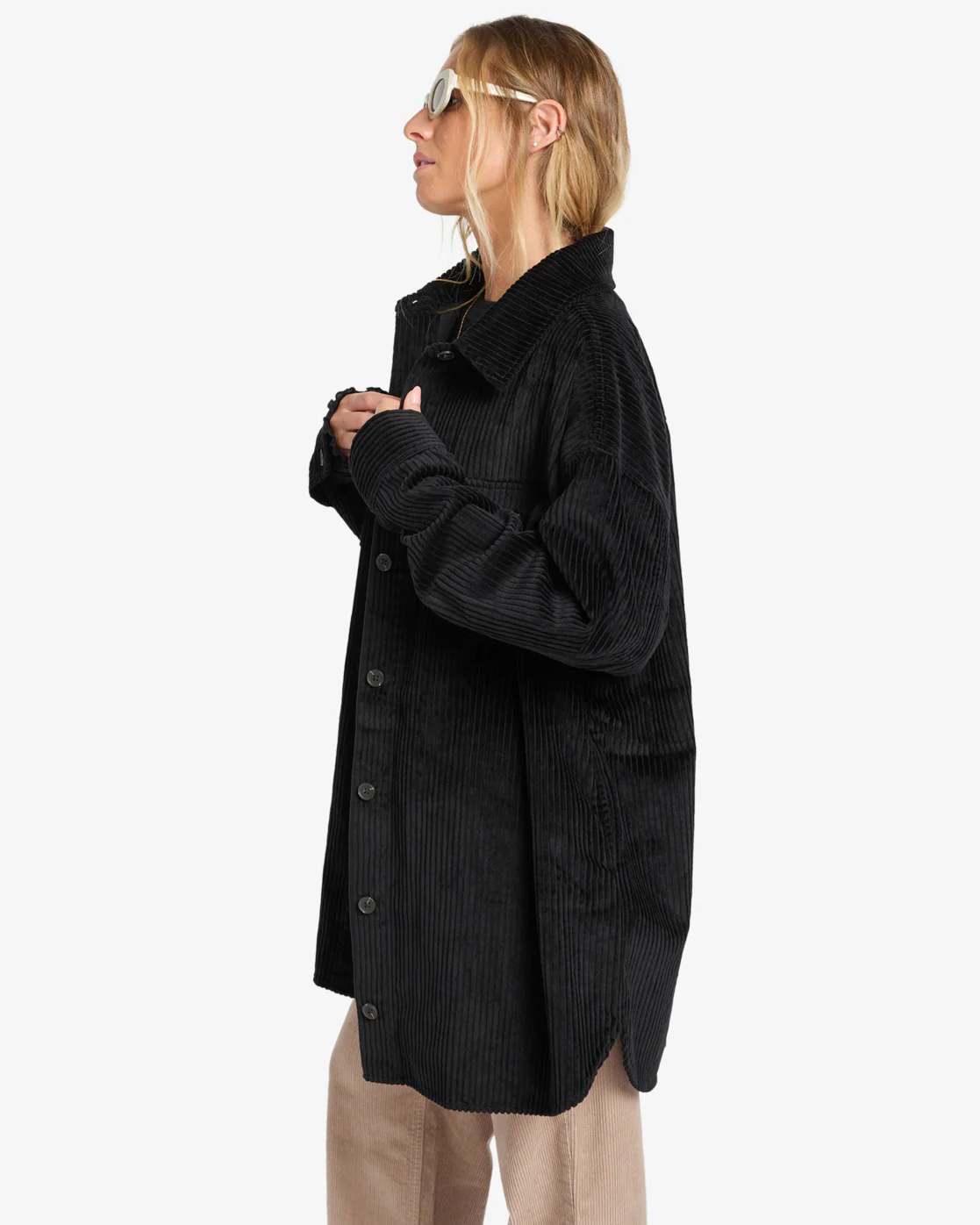 Billabong Women's Winter Ocean Shirt Dress Black Pebble EBJWD00149-BPB - Image 6