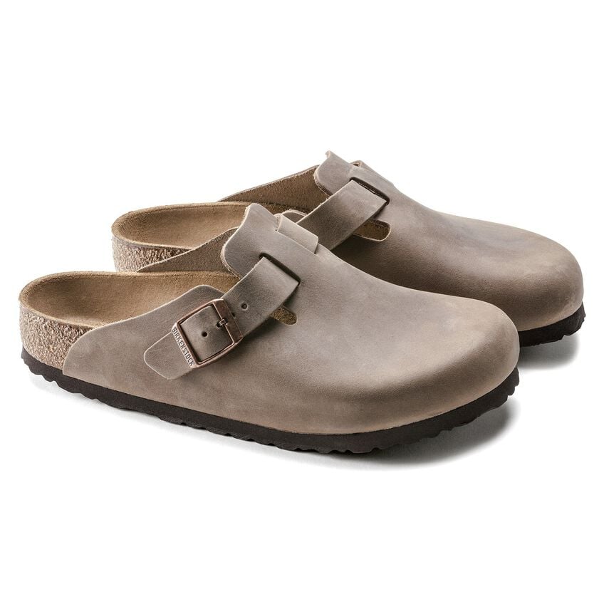 Birkenstock Men's Boston Natural Leather Oiled Tobacco Brown 0960811 - Image 3