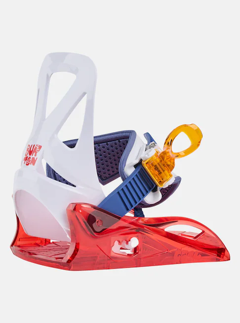 Burton Kids' Grom Disc Snowboard Bindings Red/Multi 1057710360