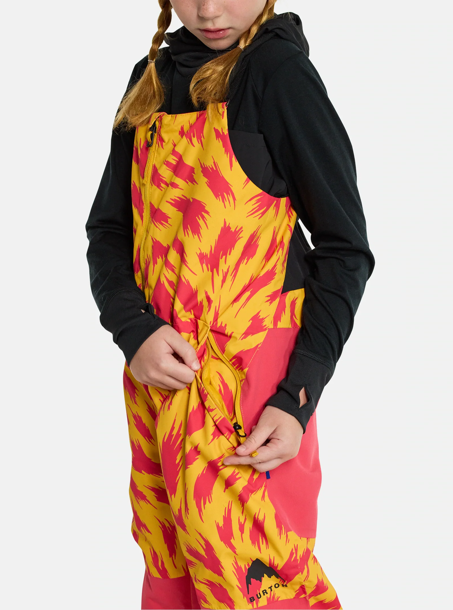 Burton Kids' Skylar 2L Bib Pants Fur Goldenrod 17150108963 - Image 4