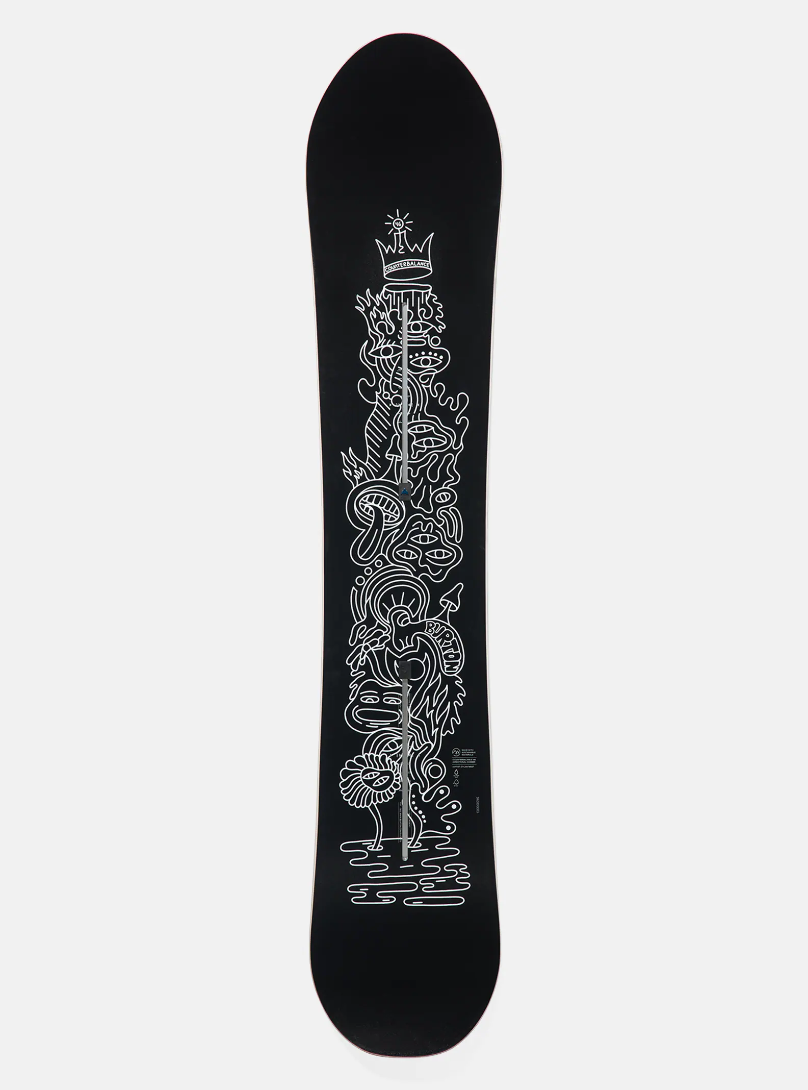 Burton Men's Counterbalance Camber 158W Snowboard Hallucinate 3028810EWSRG158W - Image 3