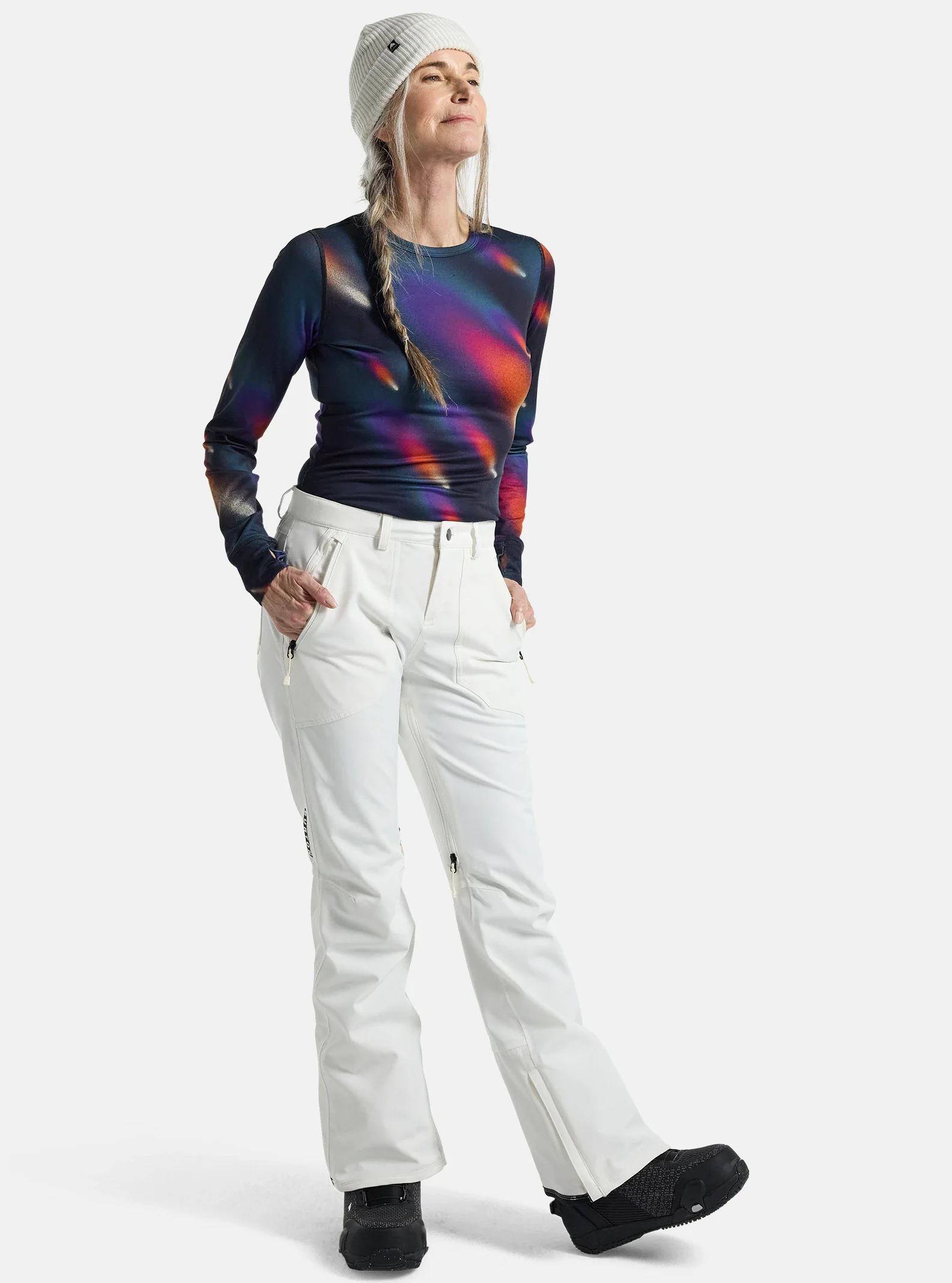 Burton Women's Vida 2L Stretch Pants Stout White 15006109100 - Image 4