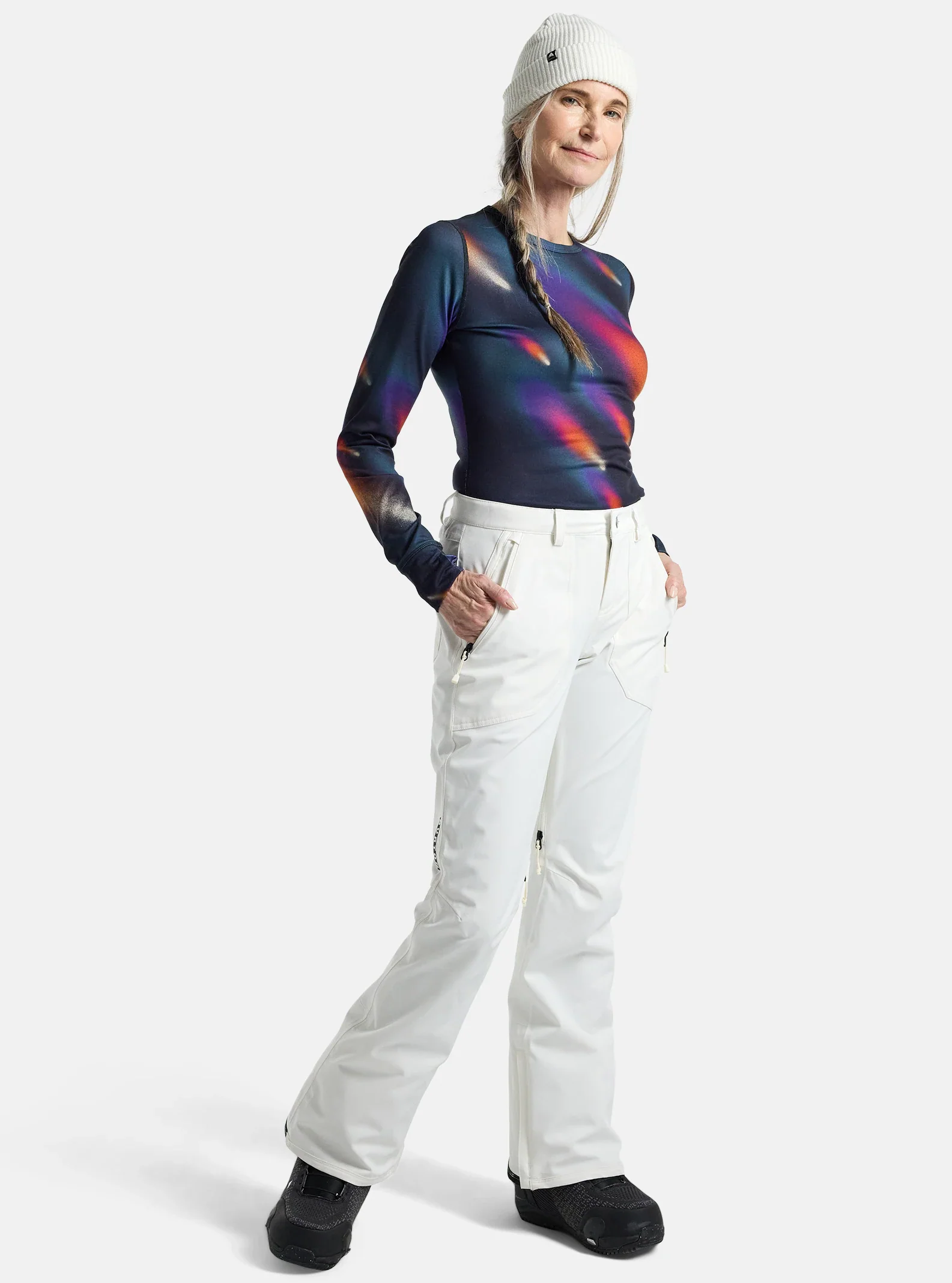 Burton Women's Vida 2L Stretch Pants Stout White 15006109100 - Image 5