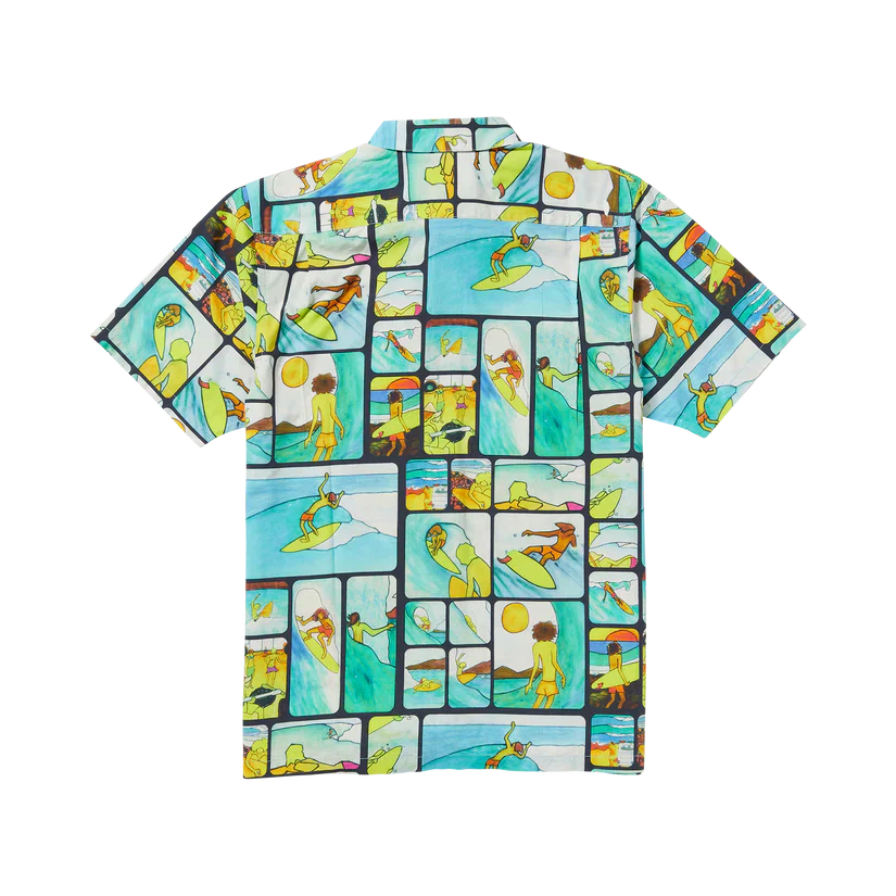 Captain Fin Men's Andy Davis Woven Short Sleeve Shirt Multi 21A0412502_MLT - Image 2