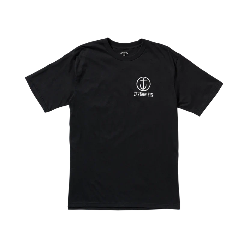 Captain Fin Men's Core Captain Short Sleeve T-Shirt Black 21A4312511-BLK