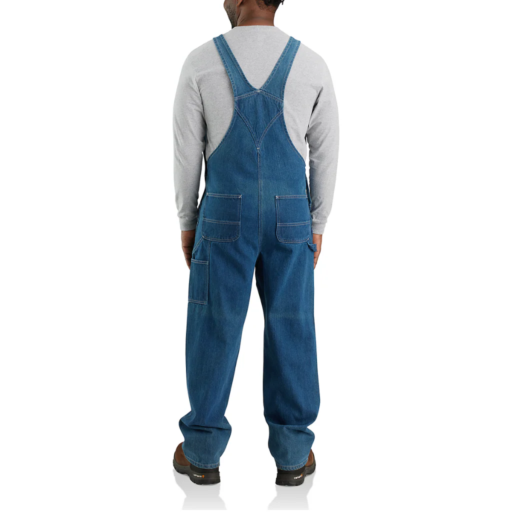 Carharrt Mens' Loose Fit Denim Bib Overall Darkstone 104672-DST - Image 2