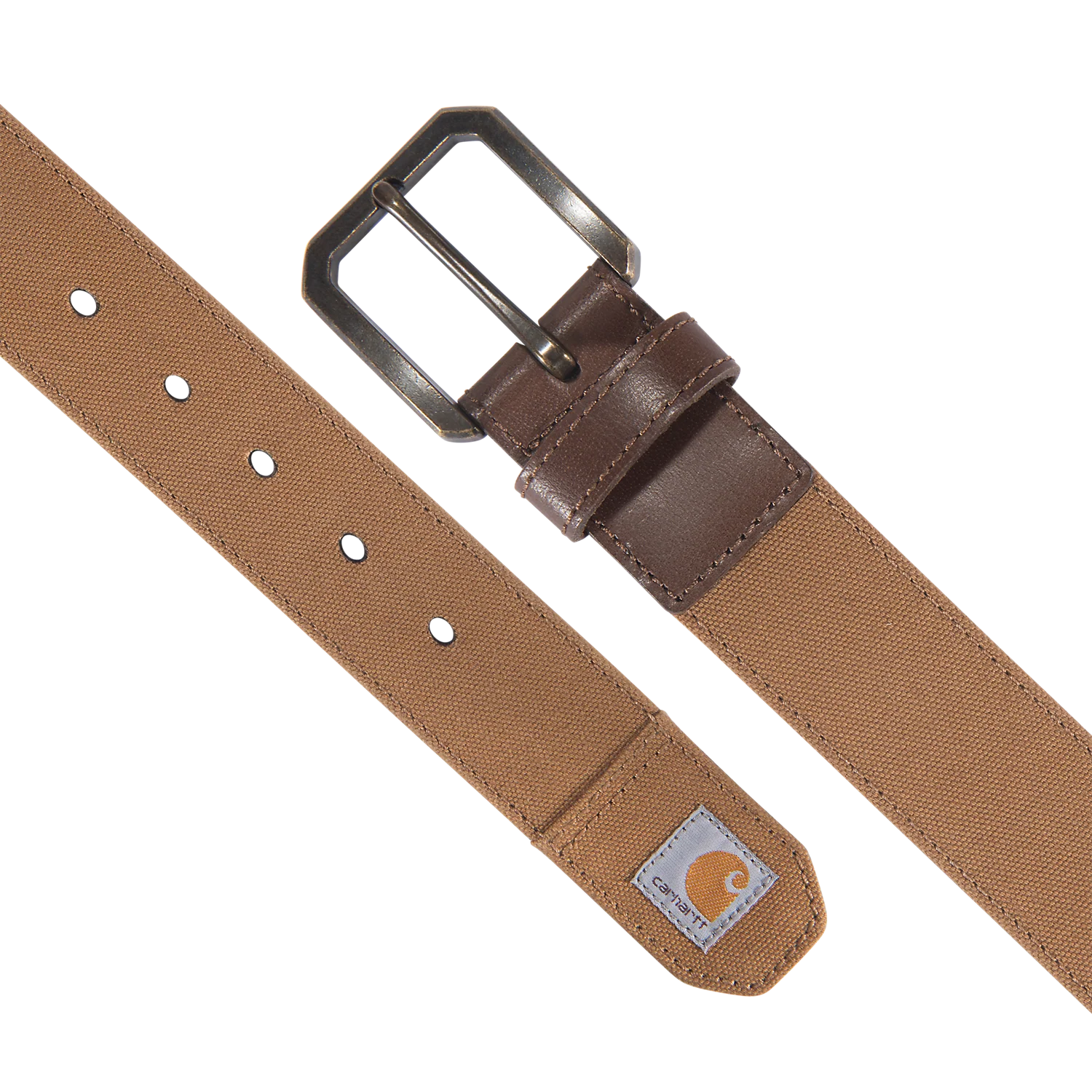 Carhartt Men's Canvas Duck Belt Brown 802611-211 - Image 2