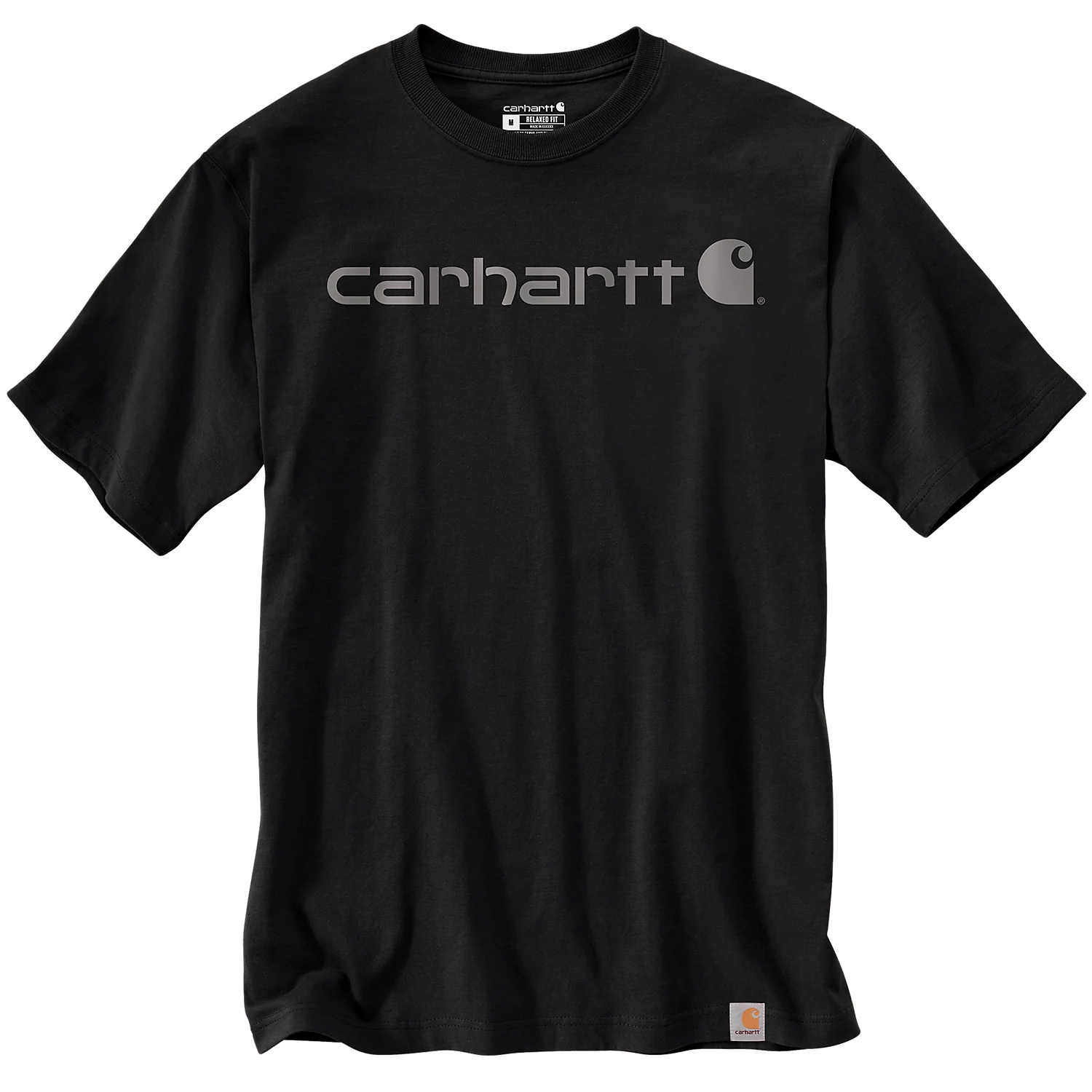 Carhartt Men's Dearborn Relaxed Logo T-Shirt Black/Gray 103361-N21 - Image 2