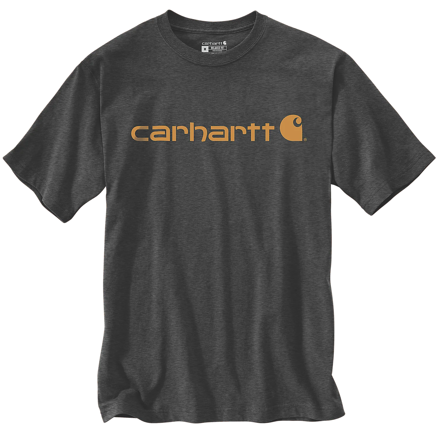 Carhartt Men's Dearborn Relaxed Logo T-Shirt Carbon Heather 103361-CRH - Image 3