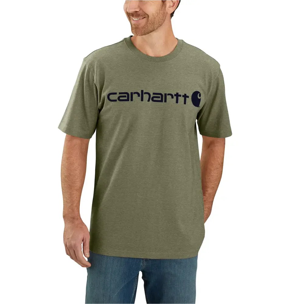 Carhartt Men's Dearborn Relaxed Logo T-Shirt Dusty Olive 103361-DOV