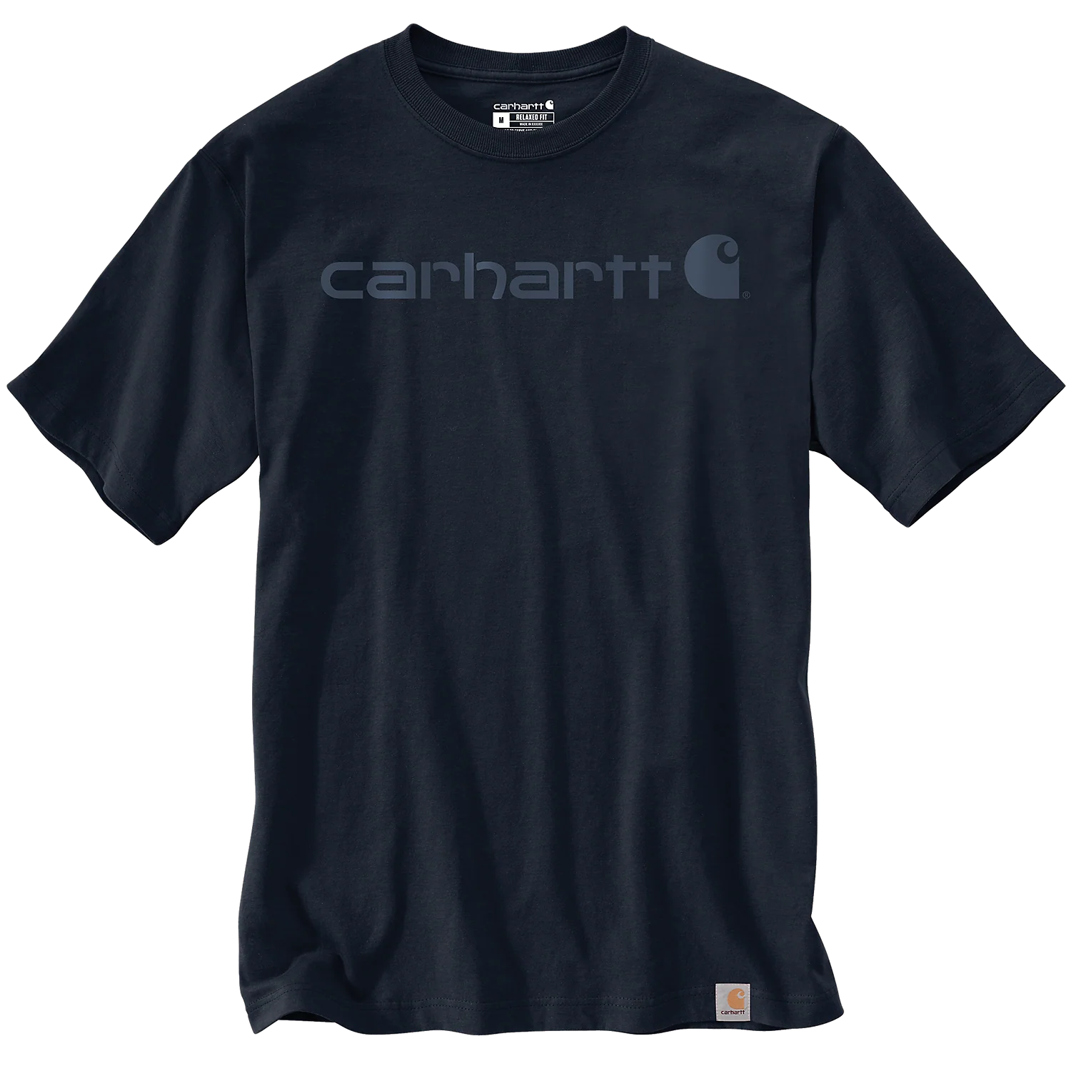 Carhartt Men's Dearborn Relaxed Logo T-Shirt Navy/Dark Blue 103361-I27 - Image 2