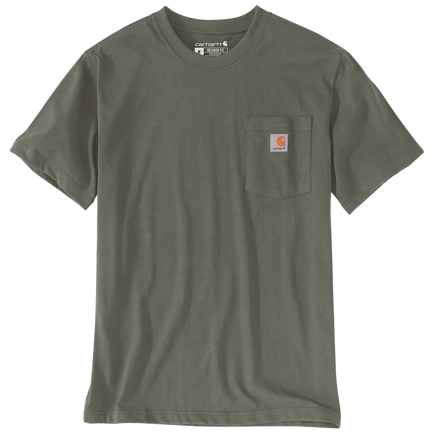 Carhartt Men's Dearborn Relaxed Pocket T-Shirt Dusty Olive 103296-DOV - Image 5