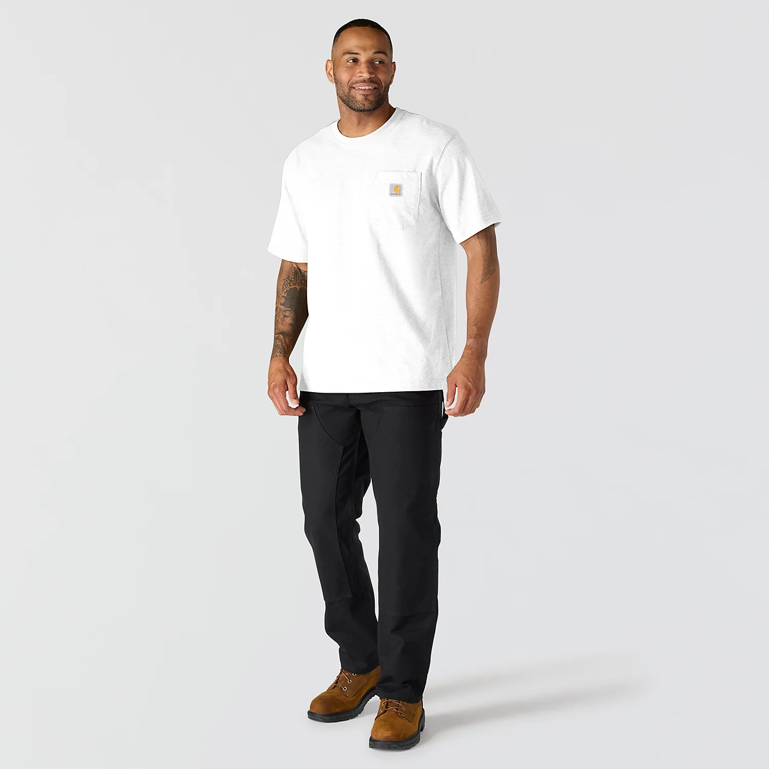 Carhartt Men's Dearborn Relaxed Pocket T-Shirt White 103296-WHT - Image 4