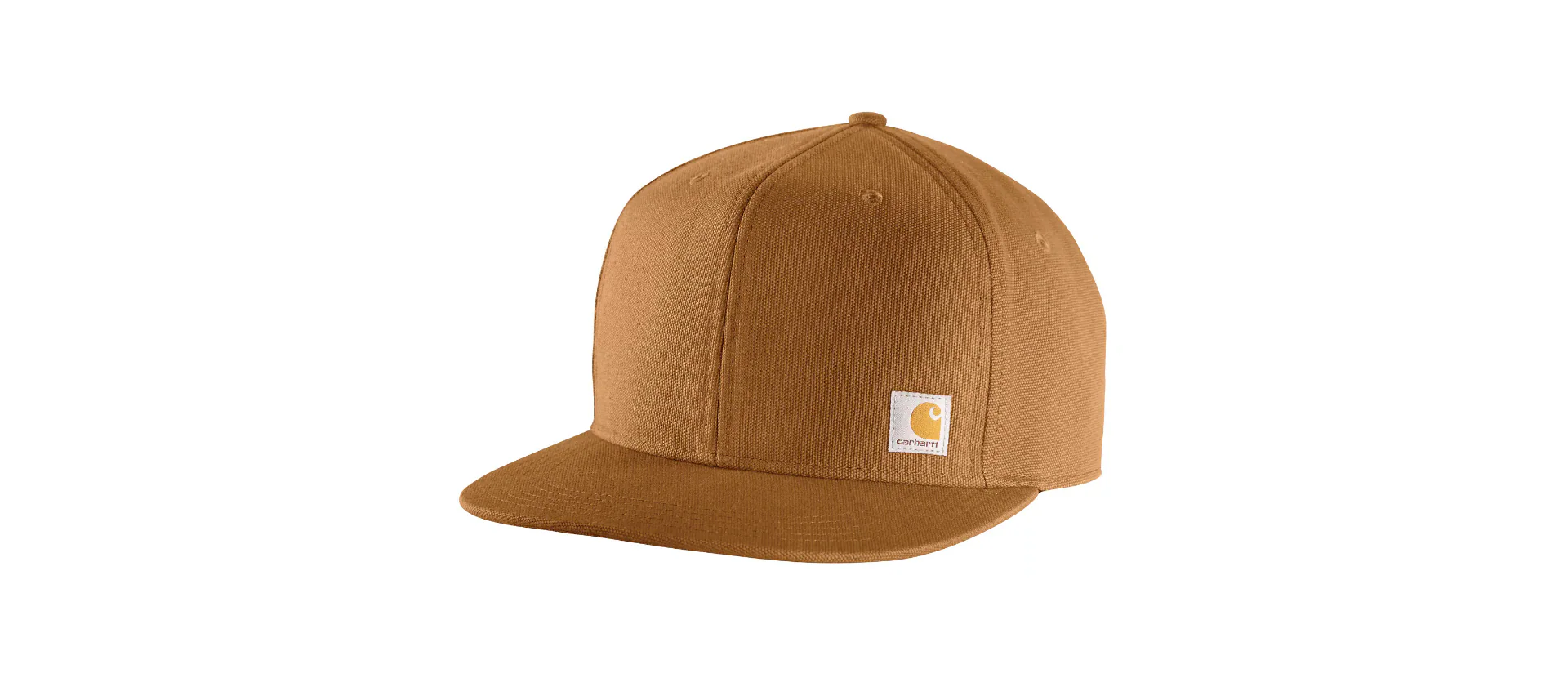 Carhartt Men's Firm Duck Flat Brim Cap Brown 106665-211 - Image 2