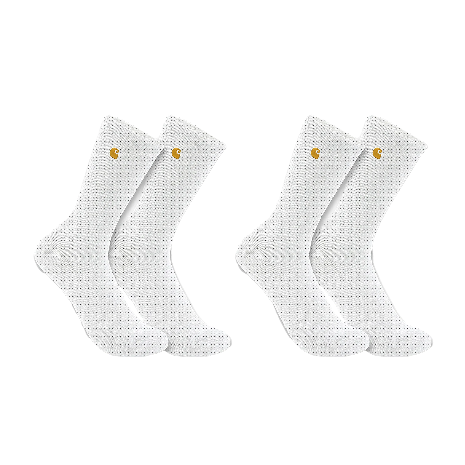 Carhartt Men's Force™ Midweight Crew Socks (2 Pack) White SC2252M-WHT