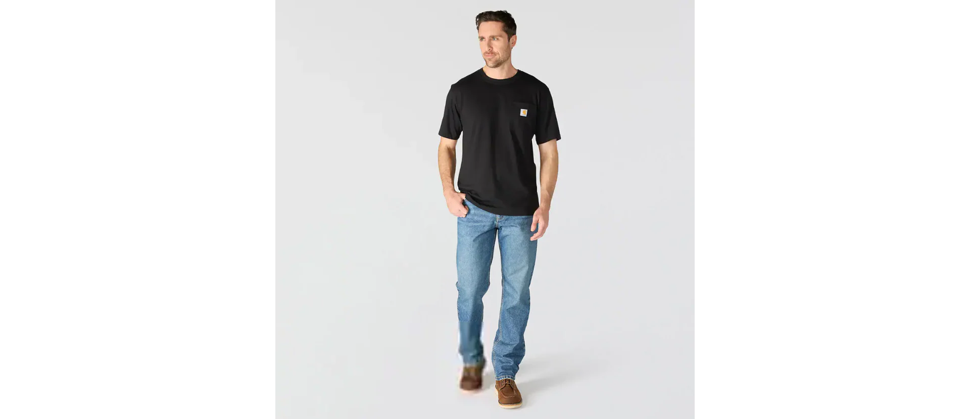 Carhartt Men's Irvine Relaxed 3D Logo T-Shirt Black 107319-N04 - Image 4