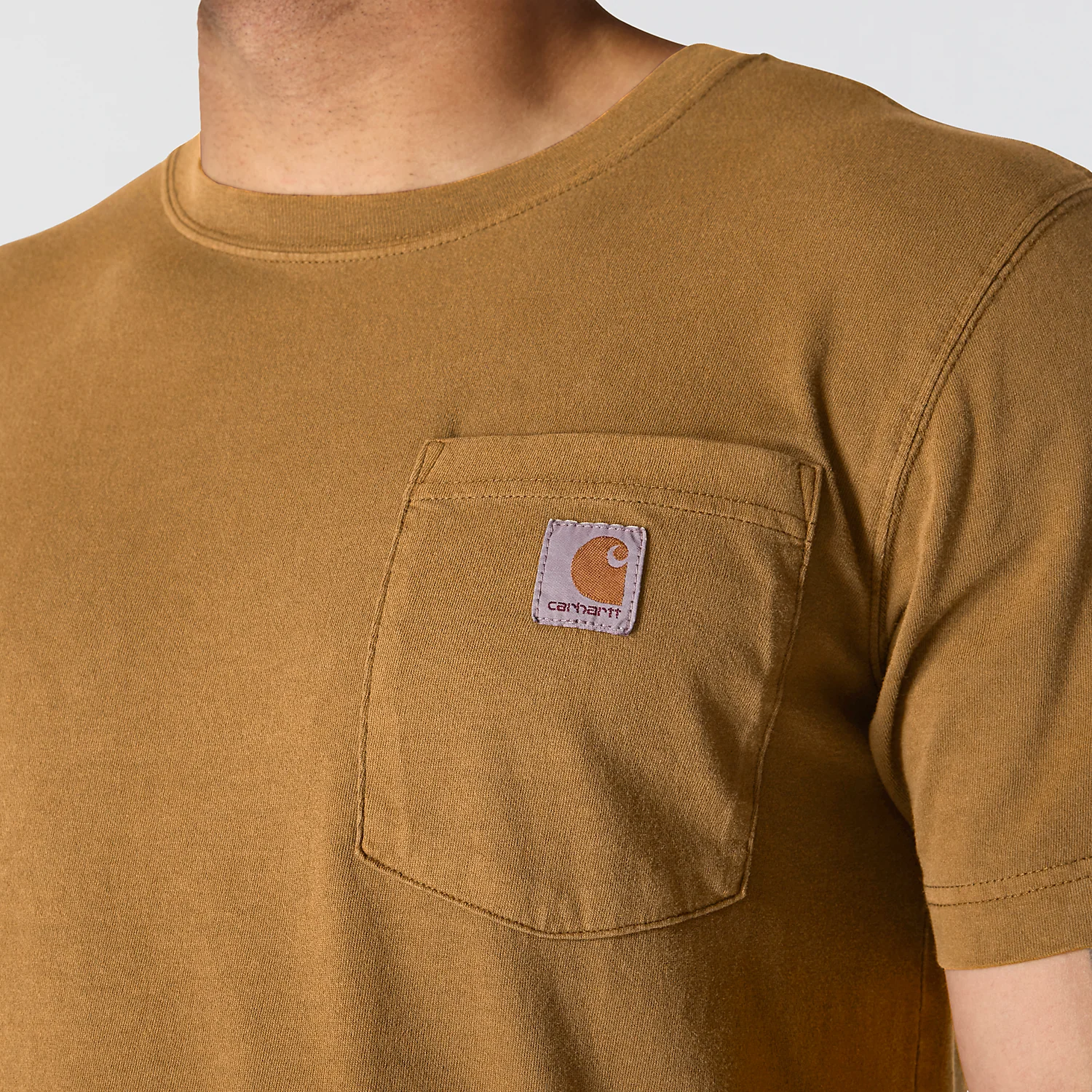 Carhartt Men's Irvine Relaxed Garment Dyed T-Shirt Brown 106252-BRN - Image 4
