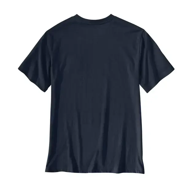 Carhartt Men's Irvine Relaxed Layered Logo T-Shirt Navy 107318-I26 - Image 2