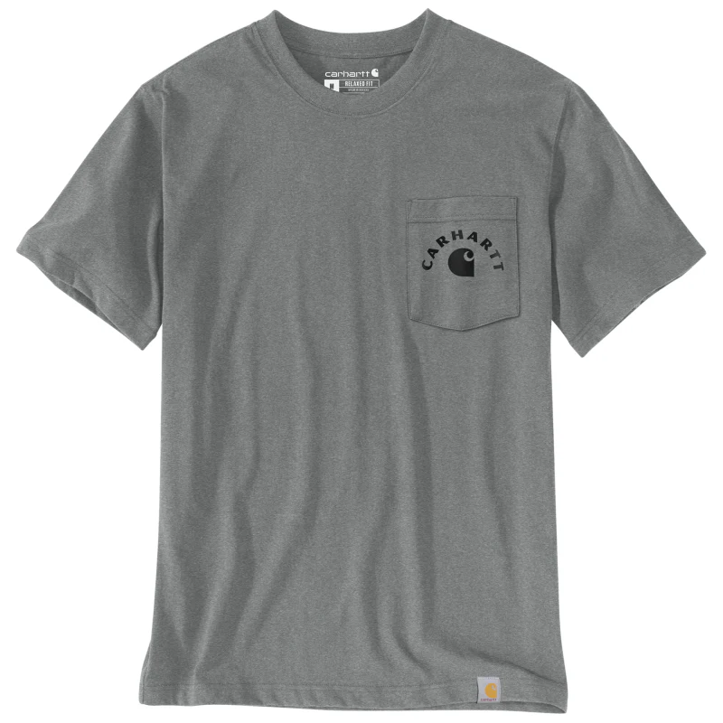 Carhartt Men's Irvine Relaxed Work T-Shirt Weather Ash Heather 107317-E87