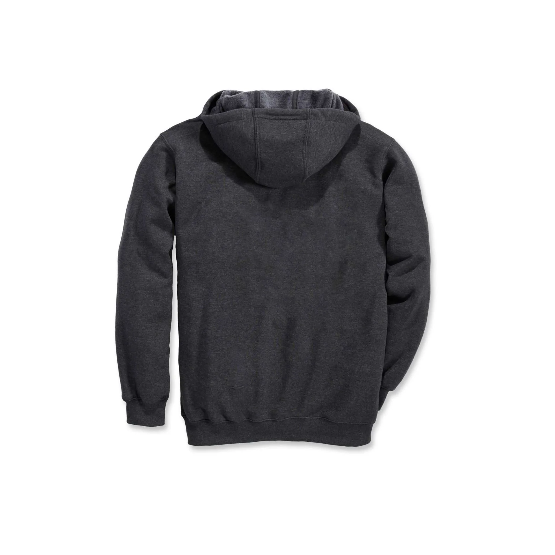 Carhartt Mens' Loose Fit Midweight Full-Zip Sweatshirt Carbon Heather K122-026 - Image 3