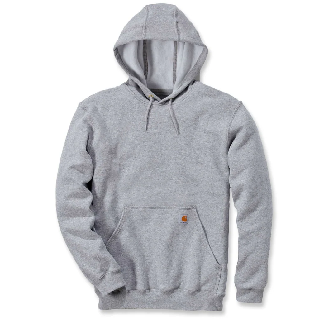 Carhartt Mens' Loose Fit Midweight Hoodie Heather Gray K121-HGY - Image 2
