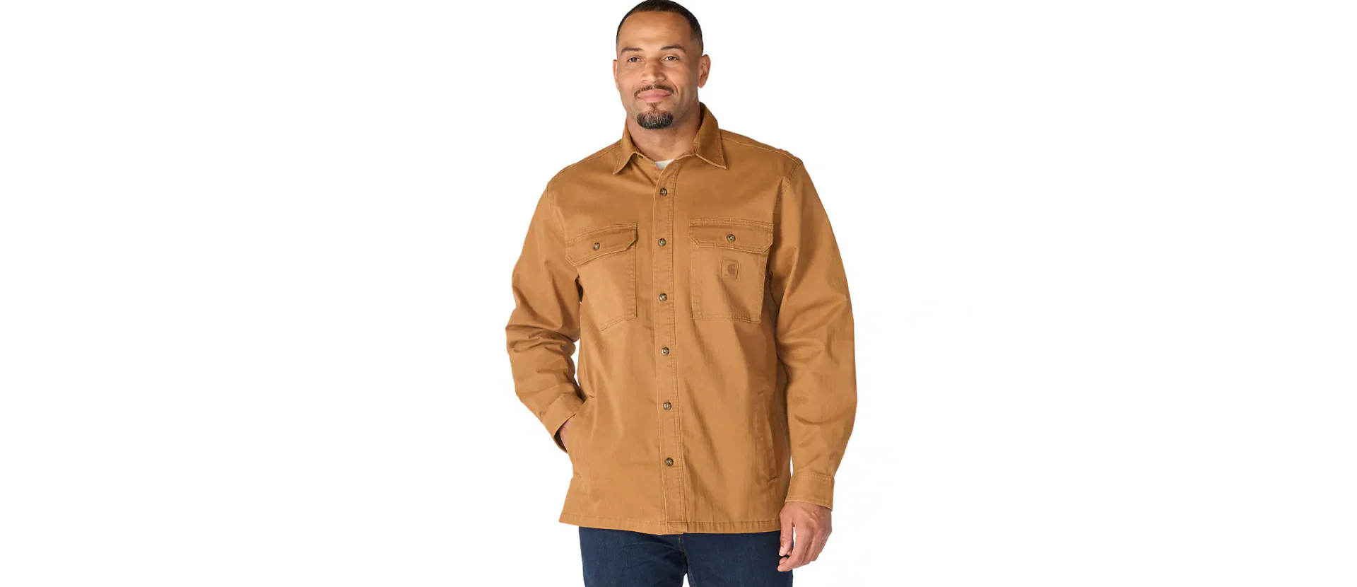 Carhartt Men's Newcastle Long Sleeve Shirt Brown 107307-BRN