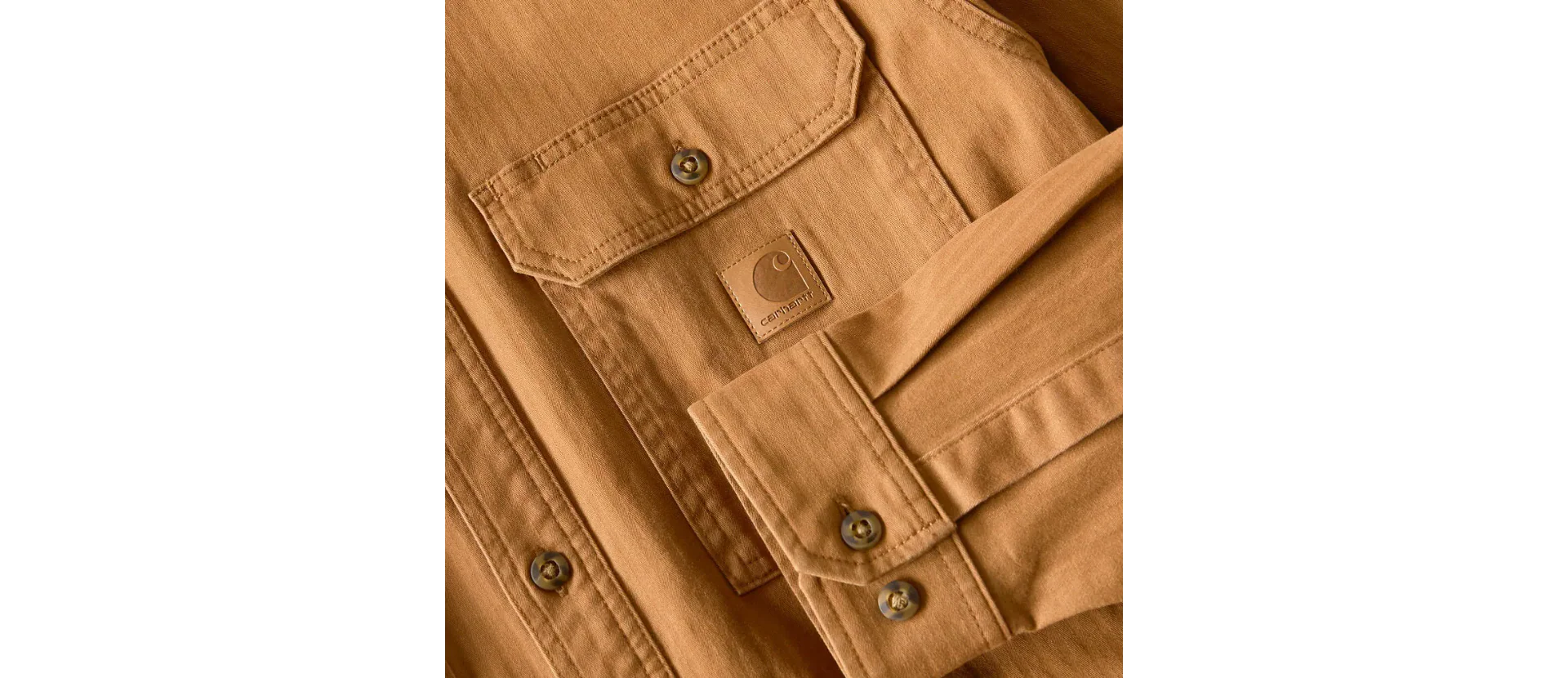 Carhartt Men's Newcastle Long Sleeve Shirt Brown 107307-BRN - Image 6