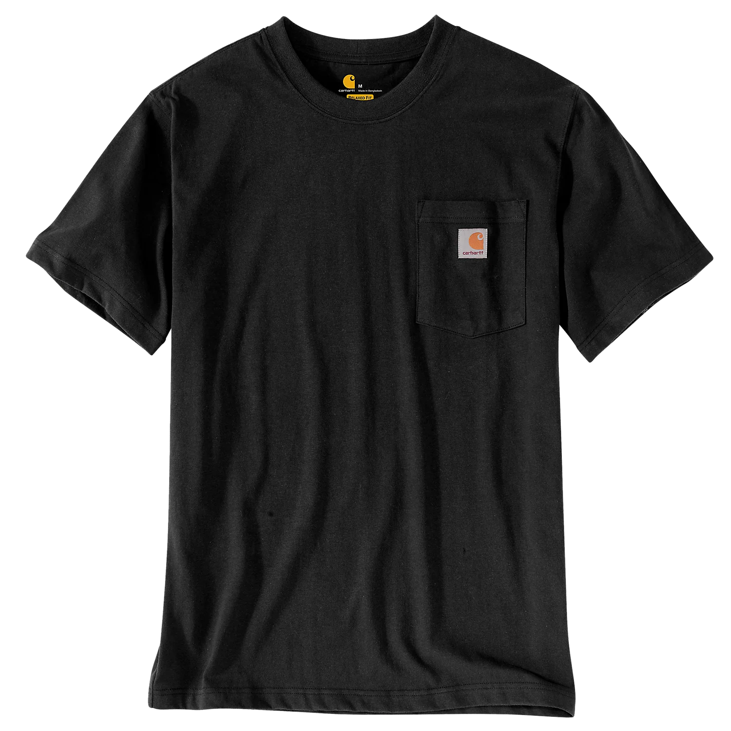 Carhartt Men's Relaxed Fit Heavyweight Pocket T-Shirt Black 103296-001 - Image 3