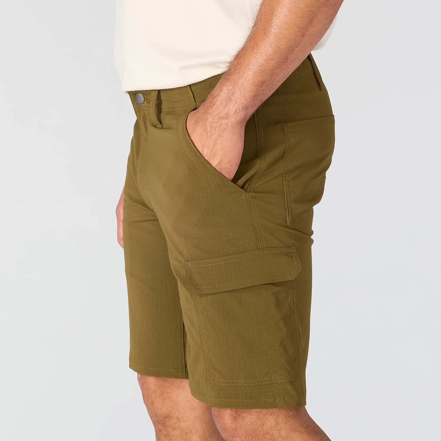 Carhartt Men's Relaxed Ripstop Cargo Shorts Burnished Logs 107330-GN6 - Image 4