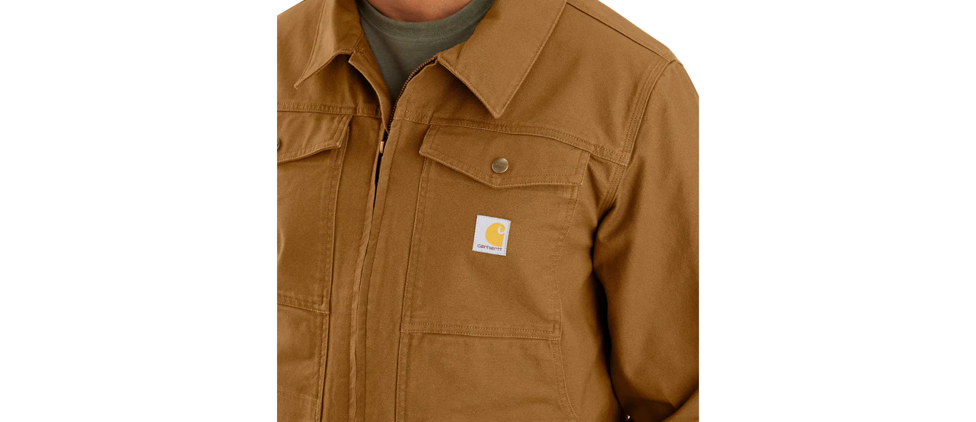 Carhartt Men's Rugged Flex™ Duck Berwick Jacket Brown 105748-BRN - Image 3