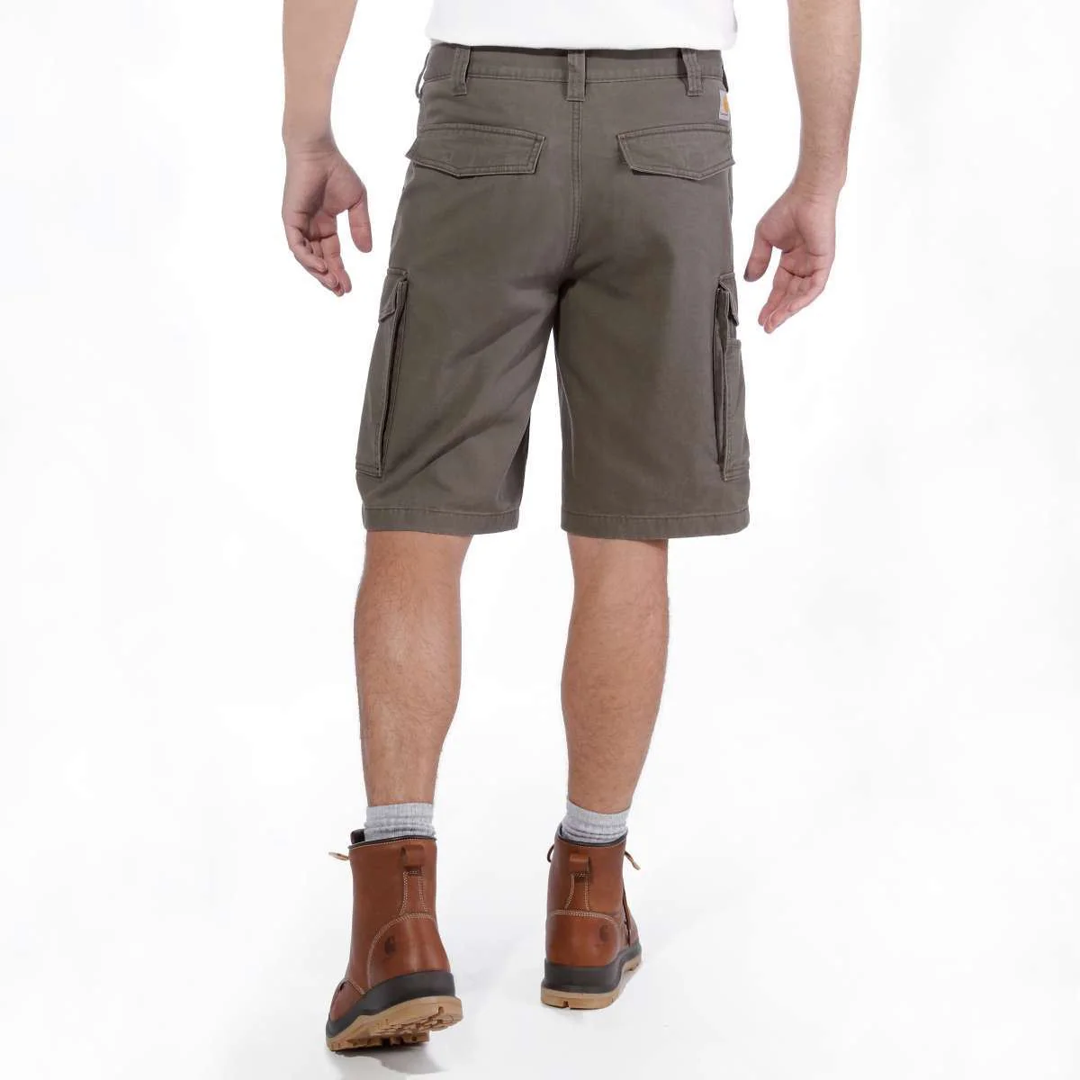 Carhartt Men's Rugged Flex Relaxed Fit Canvas Cargo Work Short Tarmac 103542-217 - Image 2