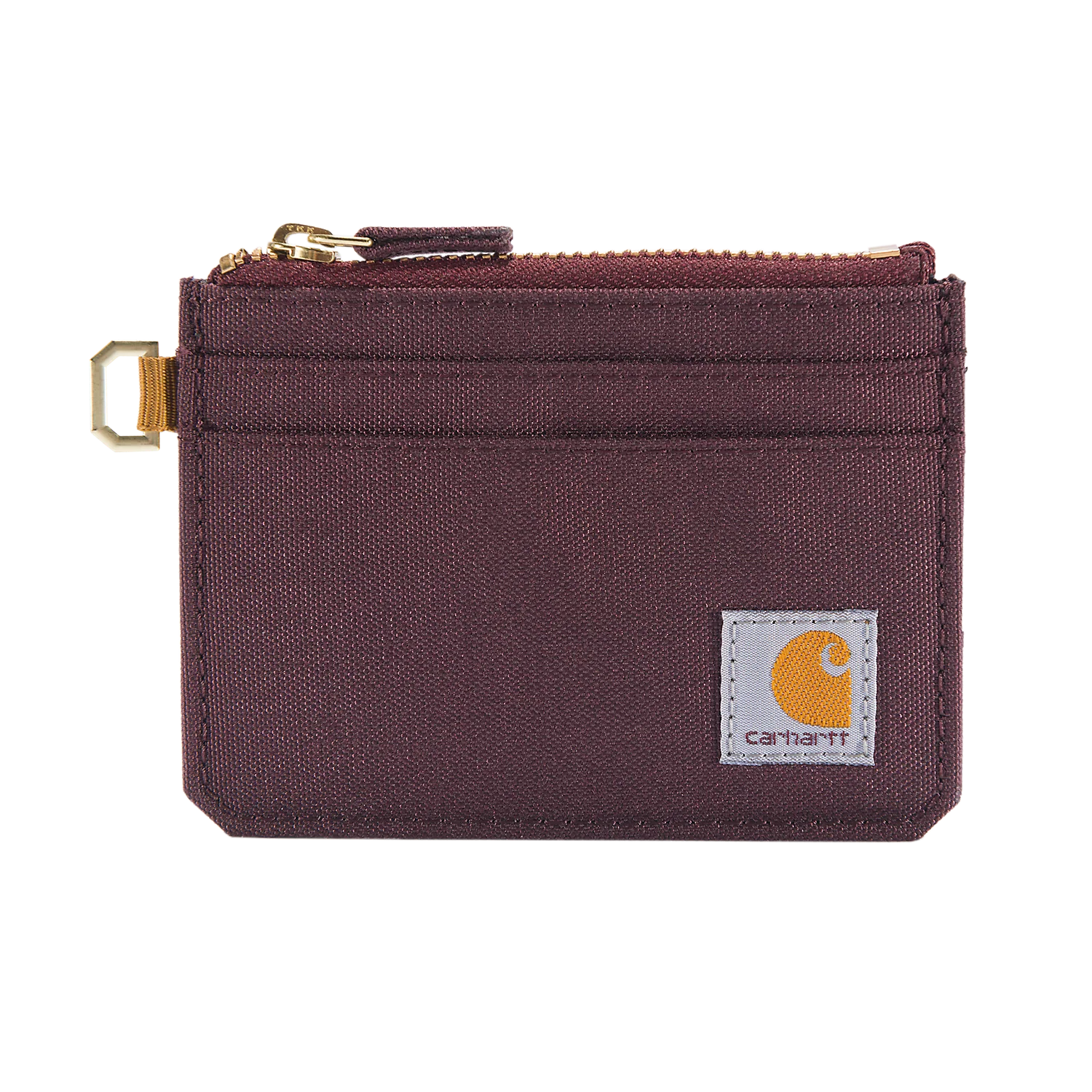 Carhartt Unisex Nylon Duck Zippered Card Keeper Wallet Bordeaux 801977-643