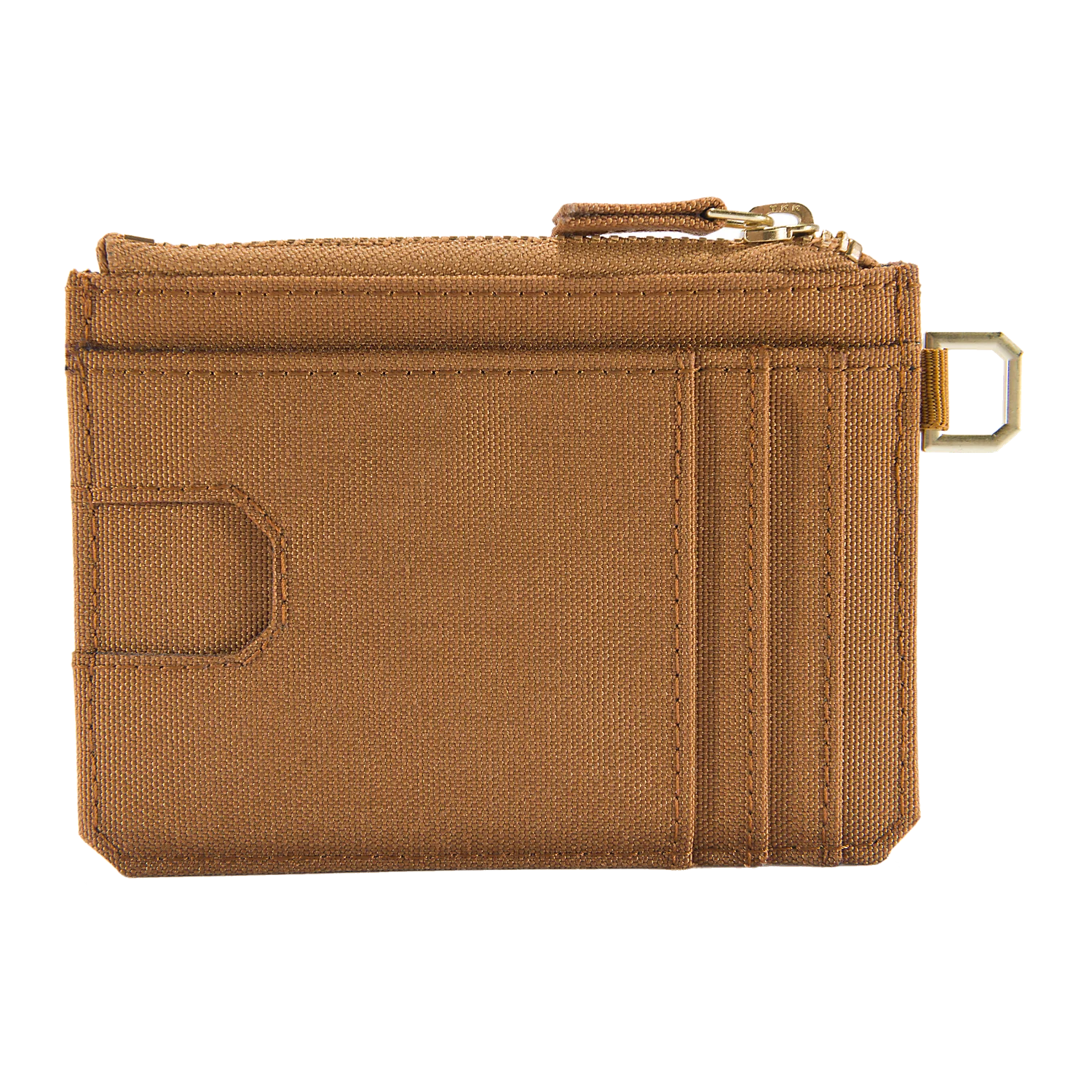 Carhartt Unisex Nylon Duck Zippered Card Keeper Wallet Brown 801977-211 - Image 2