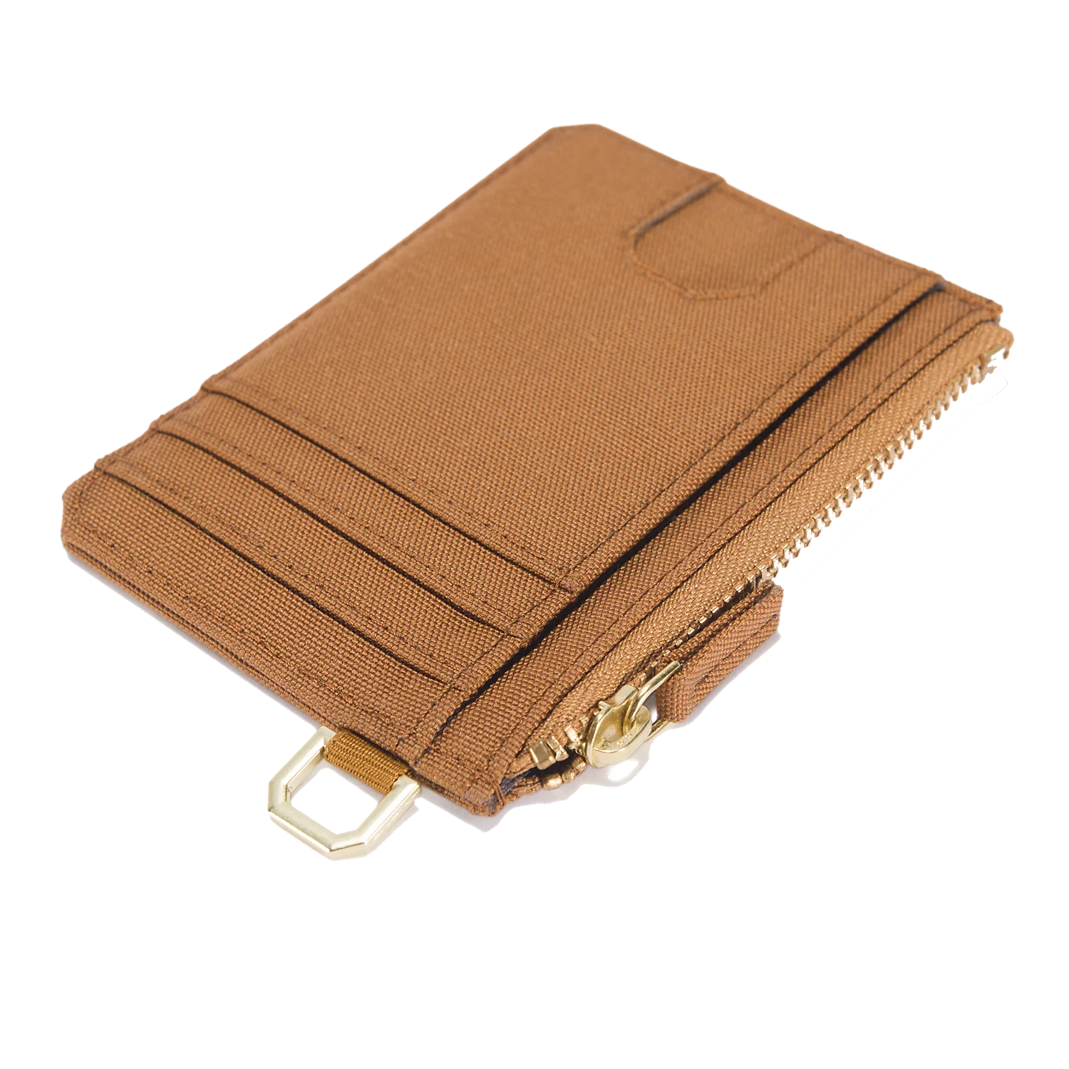 Carhartt Unisex Nylon Duck Zippered Card Keeper Wallet Brown 801977-211 - Image 3