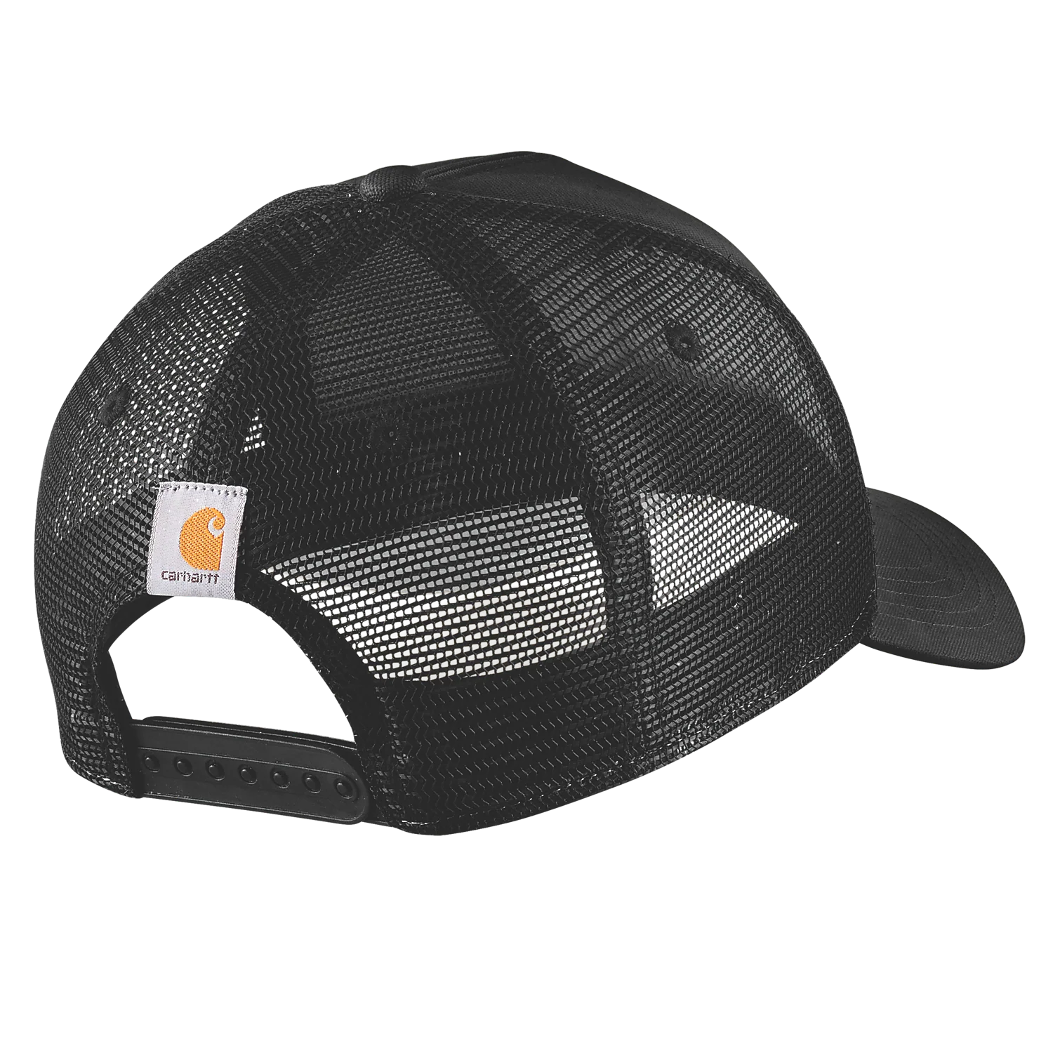 Carhartt Unisex Rugged Flex Twill Mesh Back Script Patch Cap Black 106738-N04 - Image 2
