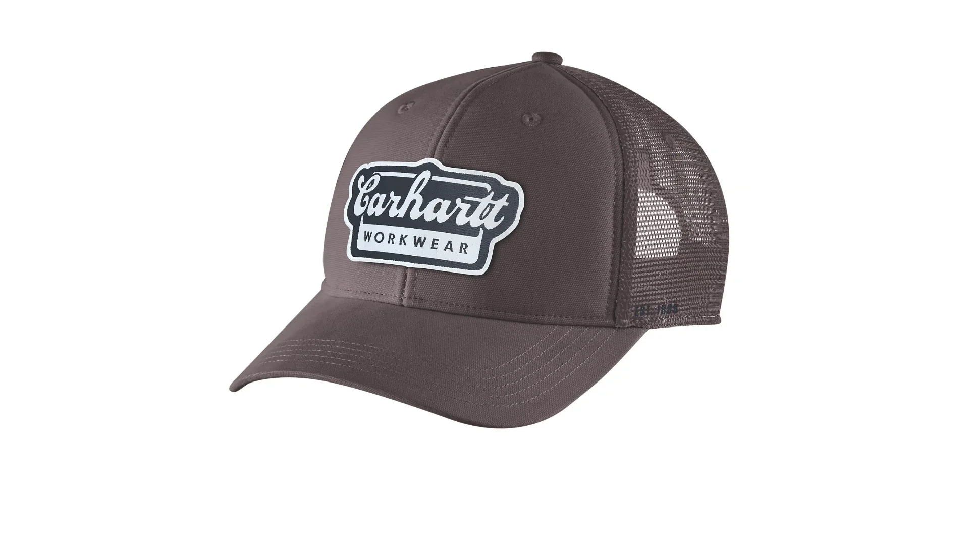 Carhartt Unisex Rugged Flex Twill Mesh Back Script Patch Cap Dark Sepia 106738-883