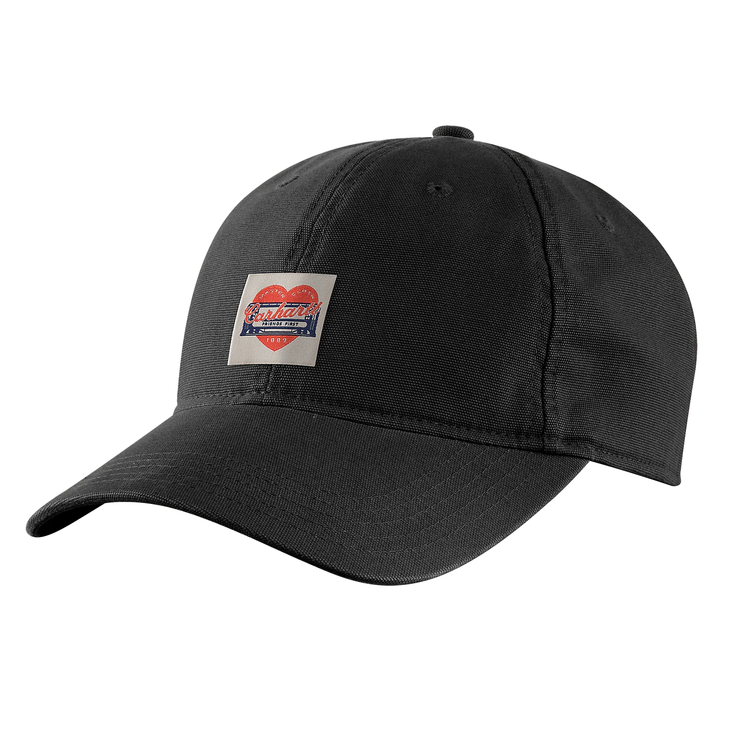 Carhartt Women's Heart Patch Canvas Cap Black 107401-N04