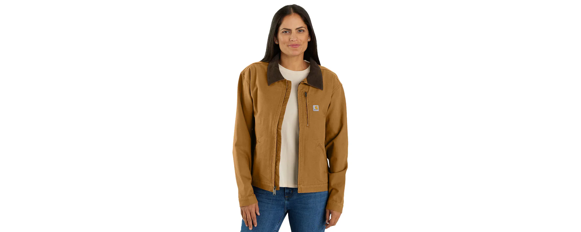 Carhartt Women's Iconic Crawford Detroit Jacket Brown 106208-BRN