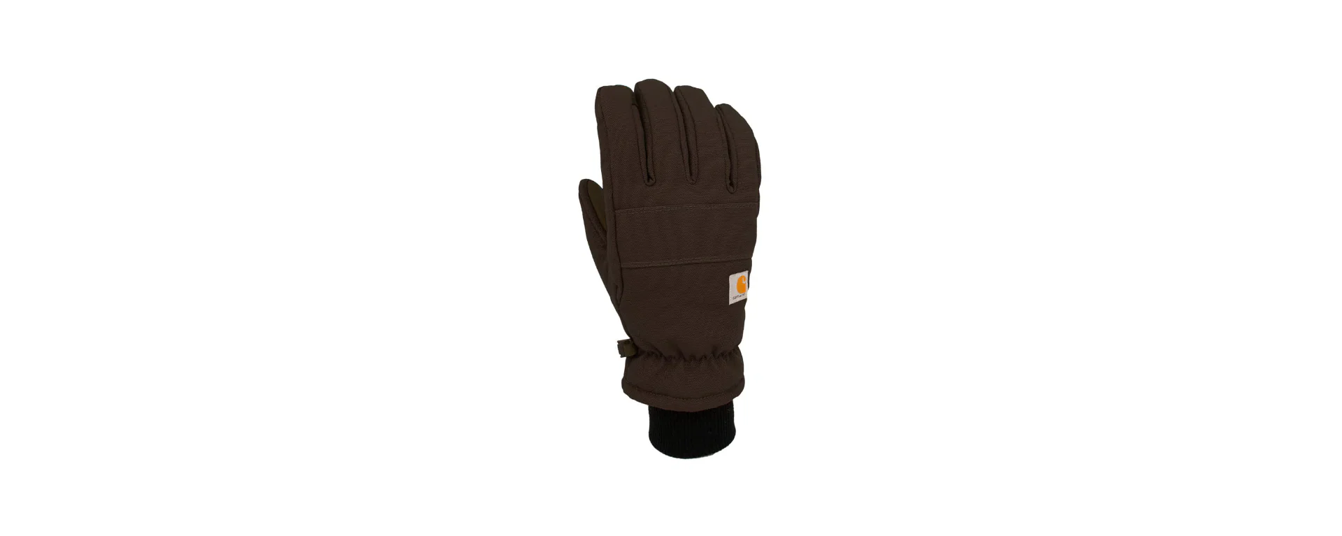Carhartt Women's Insulated Duck/Synthetic Leather Knit Cuff Gloves Black GL0781W-BLK - Image 2