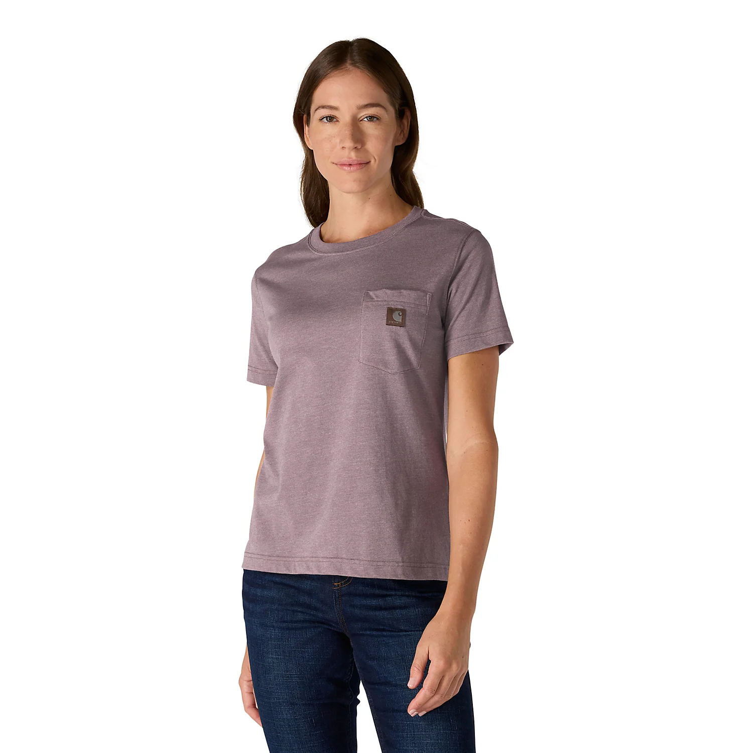 Carhartt Women's Irvine Relaxed T-Shirt Ash Berry Heather 107391-V96