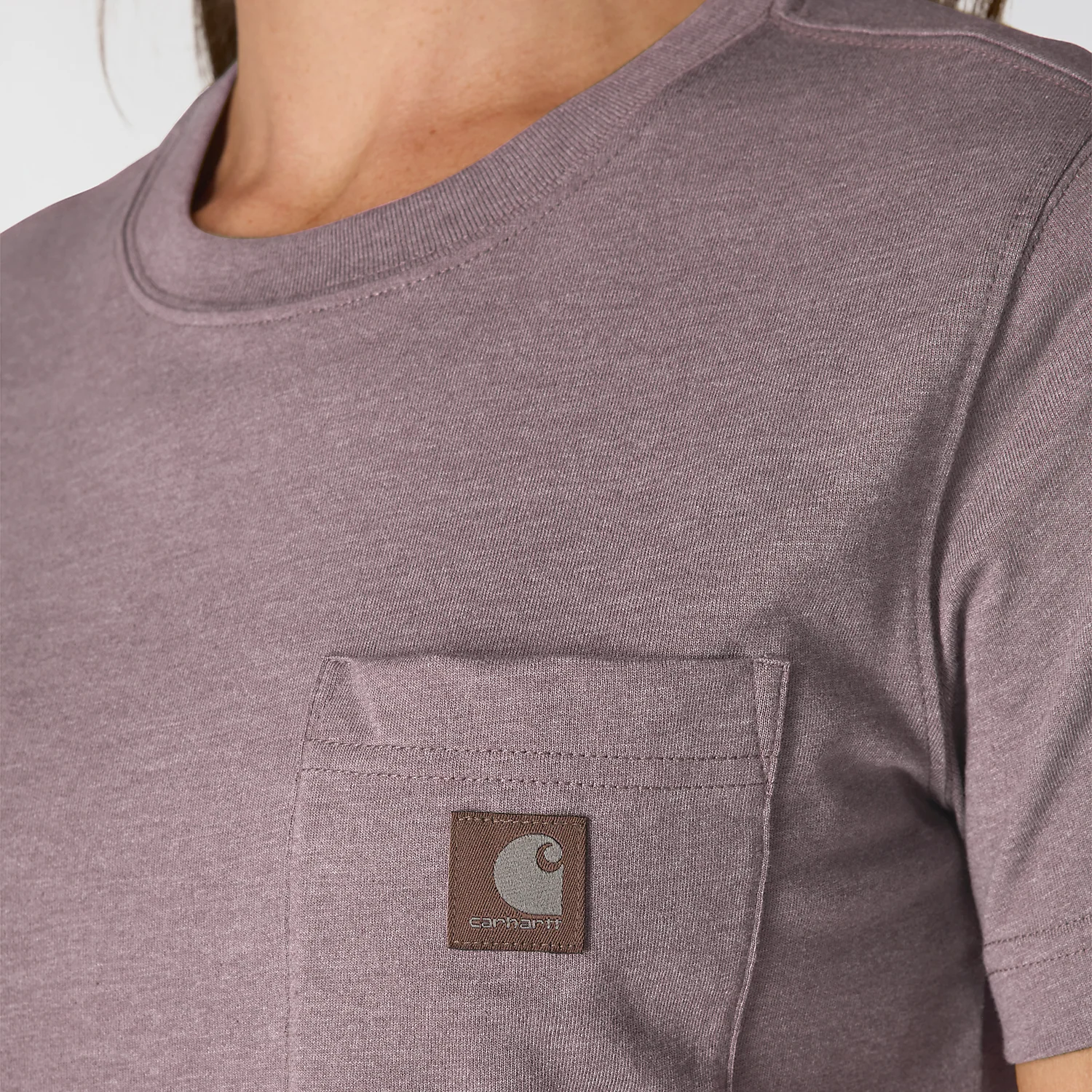 Carhartt Women's Irvine Relaxed T-Shirt Ash Berry Heather 107391-V96 - Image 4
