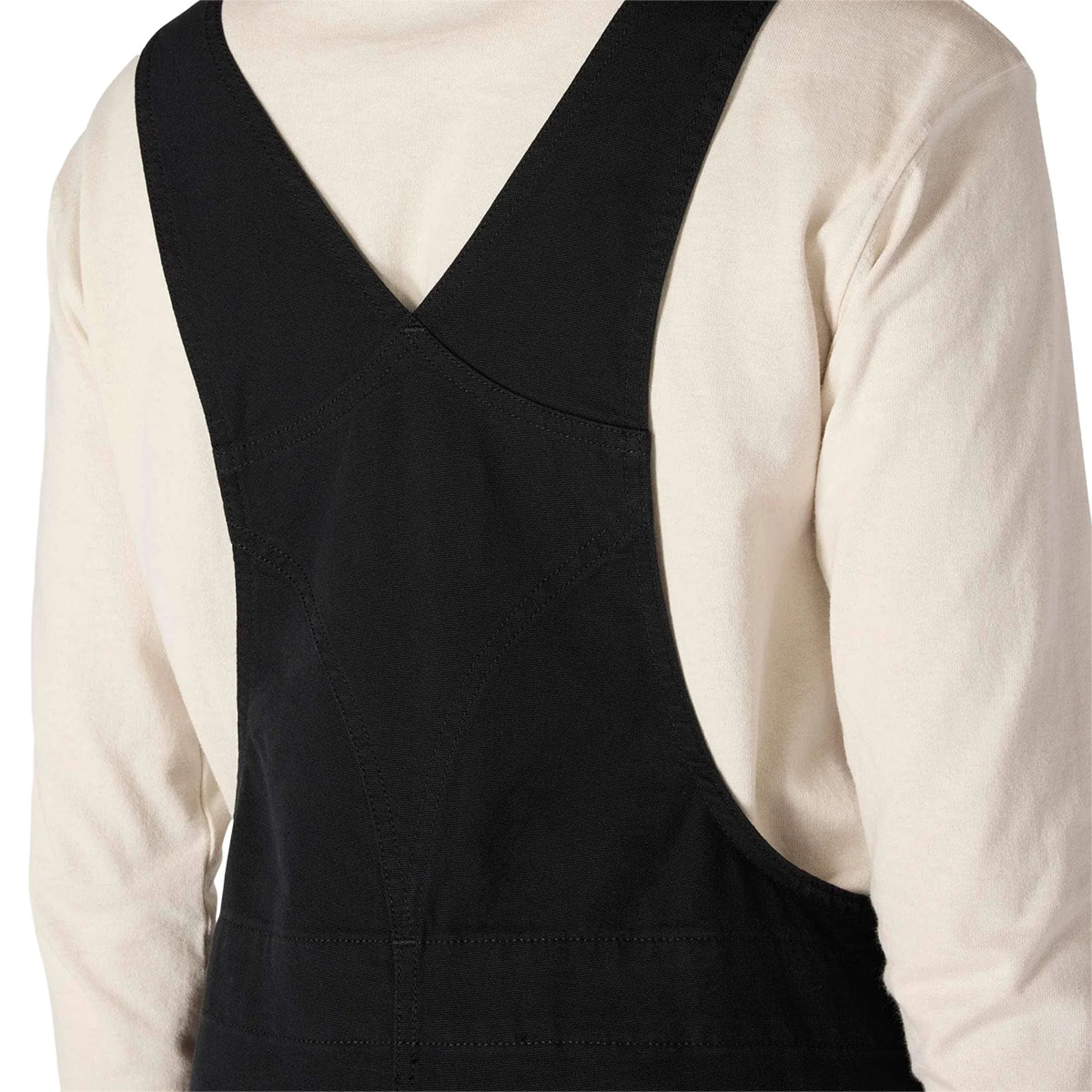 Carhartt Women's Loose Fit Canvas Bib Overall Black 106001-N04 - Image 4