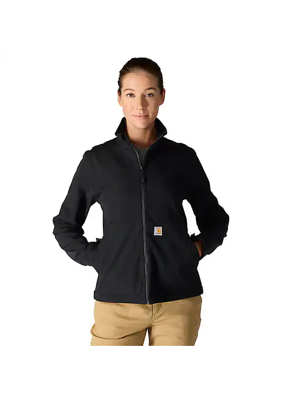 Carhartt Womens' Rain Defender Softshell Jacket Black 107115-N04