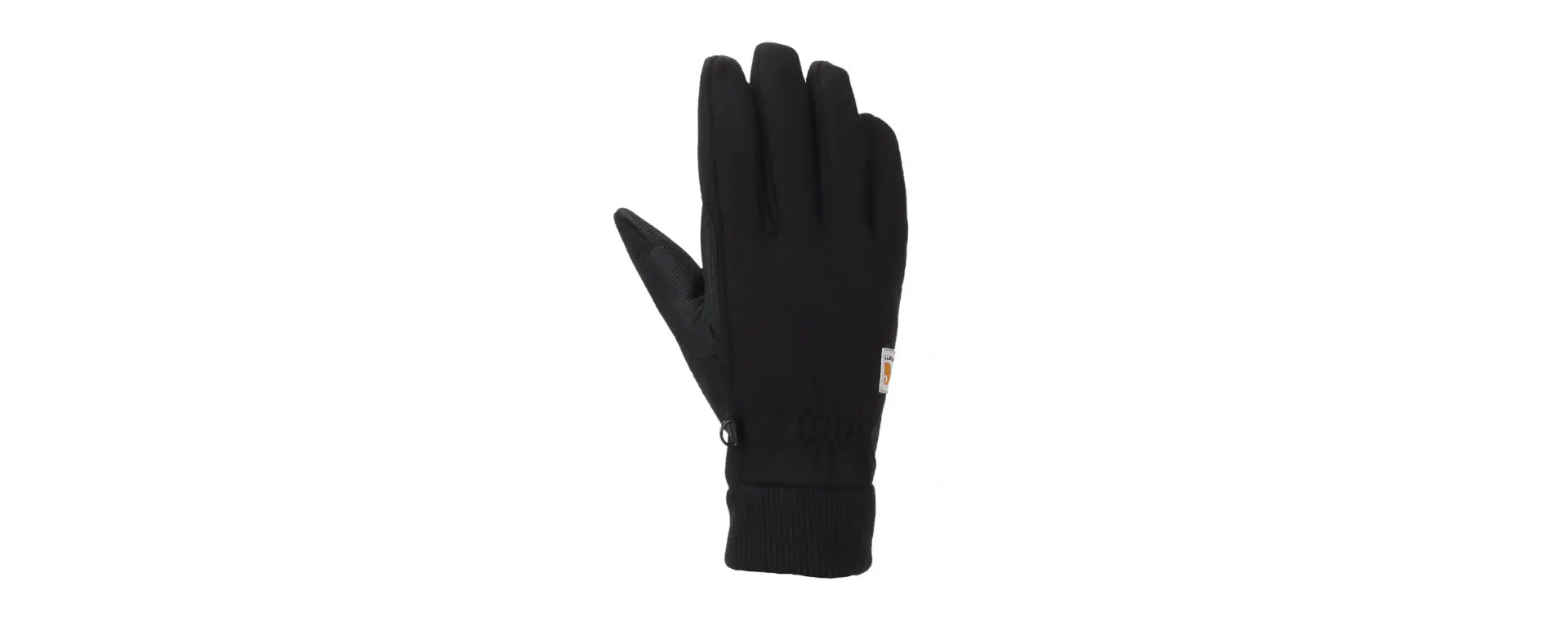 Carhartt Women's Wind Fighter® Thermal-Lined Fleece Touch-Sensitive Knit Cuff Gloves Black WA622-BLK - Image 2