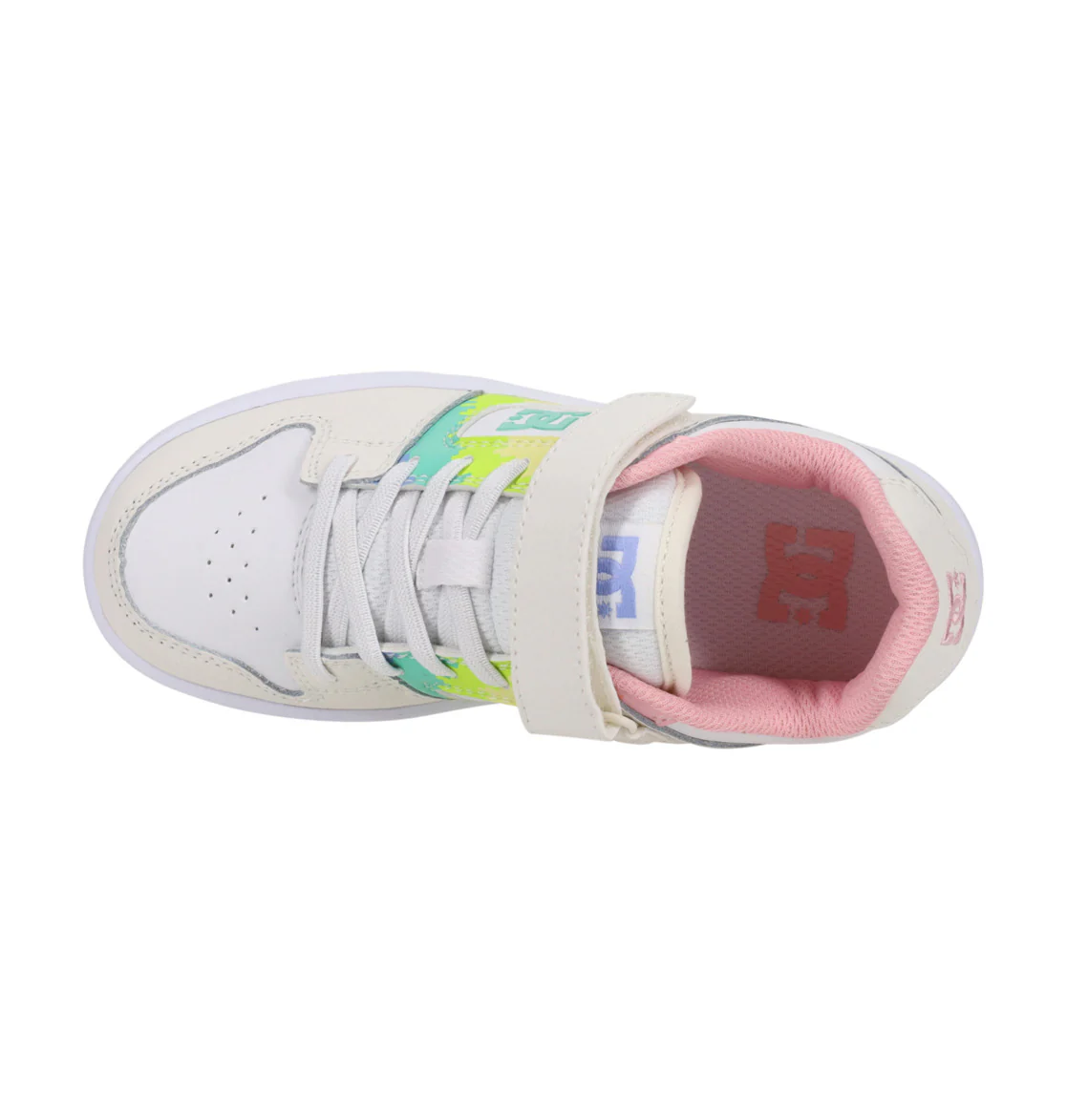 DC Kid's Manteca 4 V Leather Shoes White/Pink/Multi ADGS100100-TPM - Image 4