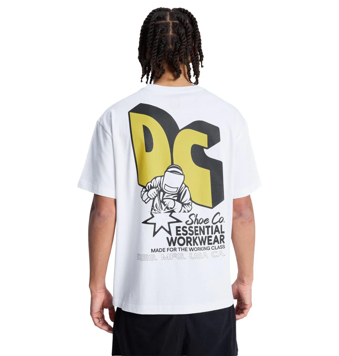 DC Men's Anodized T-Shirt White EDYZT04417-WHT