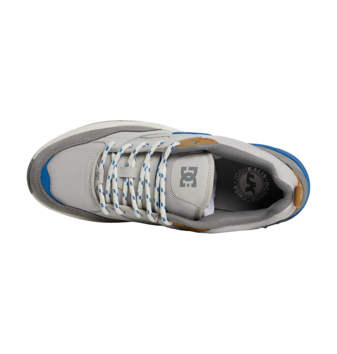 DC Men's Ascend Laceup Shoes Grey/Blue/Grey ADYS100844-XSBS - Image 3
