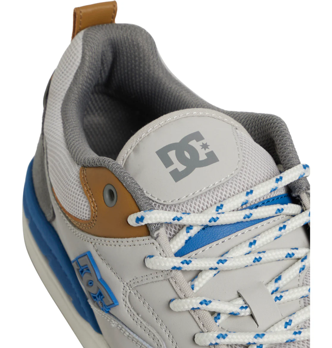 DC Men's Ascend Laceup Shoes Grey/Blue/Grey ADYS100844-XSBS - Image 4